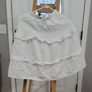 Cat & Jack White Tiered Skirt